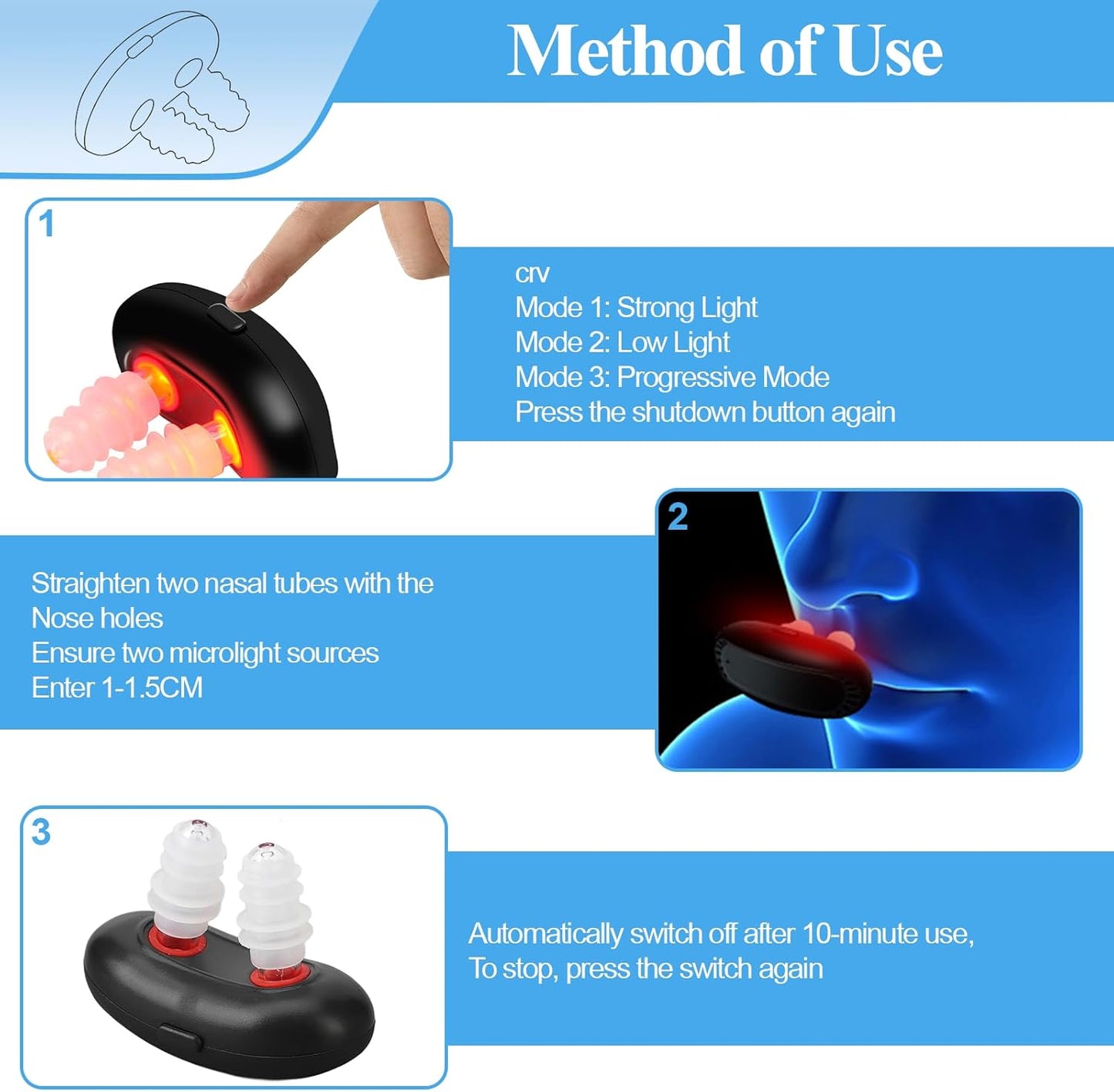 Beamlief™ Red Light Nasal Therapy Device