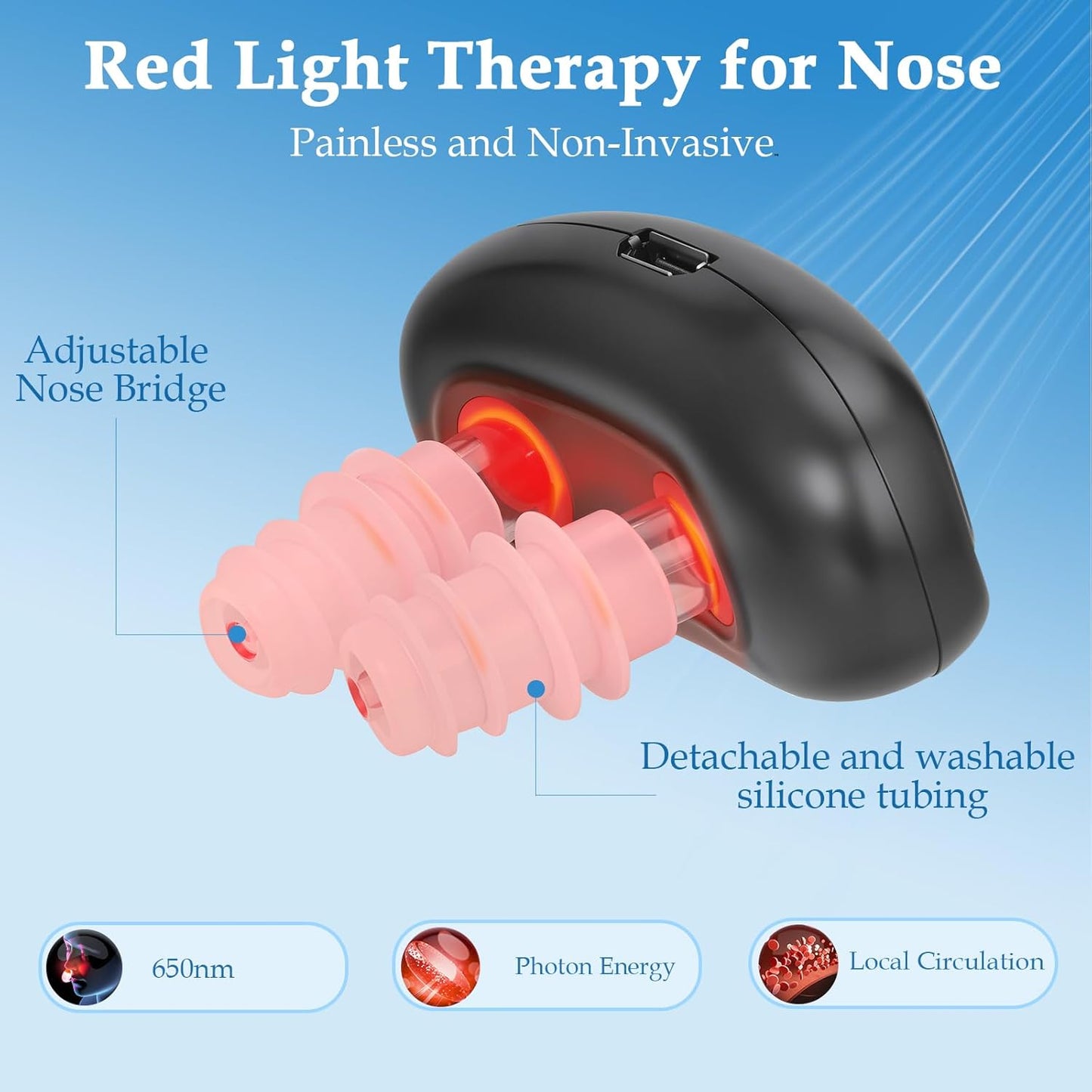 Beamlief™ Red Light Nasal Therapy Device