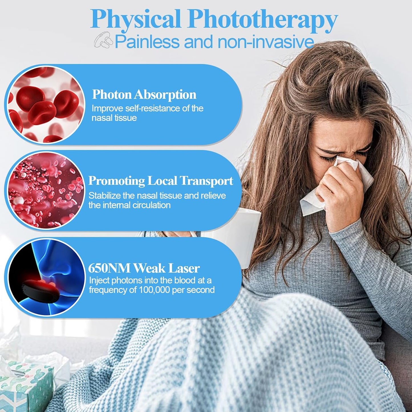 Beamlief™ Red Light Nasal Therapy Device